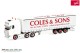 Herpa 321815, EAN 4013150321815: Scania CS 20 Hochdach Gardinenplanen-Sattelzug Coles & Sons