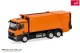Herpa 321839, EAN 4013150321839: Mercedes-Benz Actros M Pressmüllfahrzeug, kommunalorange