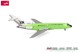 Herpa 537988, EAN 4013150537988: B727-100 Braniff lime green