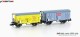 Hobbytrain 24255, EAN 4250528623502: N 2er Set gedeckte Güterwagen K2 u. K3 SBB Maggi und Weintransport II