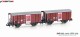 Hobbytrain 24257, EAN 4250528623526: N 2er Set gedeckte Gütewagen K3 SBB/ Zirkus Knie III