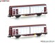 Hobbytrain 24653, EAN 4250528623441: N 2er Set Schiebewandwagen Hibbillns-DR IV/V