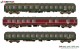 Hobbytrain 43036, EAN 4250528620853: H0 DC 3er Set Personenwagen D1213 DB