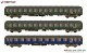 Hobbytrain 43040, EAN 4250528620891: H0 DC 3er Set Personenwagen D1213 DB