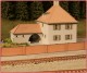 Joswood 40121, EAN 4251264103150: H0 hohe Ziegelmauer, Industrieziegel hell