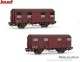 Jouef 6231, EAN 5055286701498: H0 DC 2er Set 2-achs. gedeckte Güterwagen Kv Permaplex SNCF
