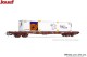 Jouef 6243, EAN 5055286701030: H0 DC 4-achs. Containerwagen Sgss Rail Route TOUAX