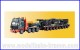 Kibri 13601, EAN 4026602136011: H0 MAN SK mit SCHEUERLE Plattformwagen und Unterteil Schienenkran