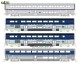 Kato K106-9002-1, EAN 2000075718662: N Wagenset Pacific Surfliner Amtrak mit Innenbeleuchtung