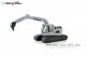 Lemke-Collection MiNis 4264, EAN 4250528617884: N Liebherr Compact Bagger Kette silber m. Tieflöffel