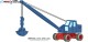 Lemke-Collection MiNis 4701, EAN 4250528622468: N Fuchs F 301 Bagger, Gittermast mit Schaufel in blau/rot