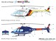 Lemke-Collection MiNis 5101, EAN 4250528623335: N Hubschrauber Bell 206 Jet Ranger Polizei (AT) Rotorflug