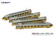 L.S. Models 16006, EAN 2000003208920: H0 DC analog, ET 403 Lufthansa 4-tlg