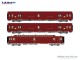 L.S. Models 40421, EAN 2000003500802: H0 DC 3er Set Postwagen UIC+UIC+OCEM SNCF Ep.IV