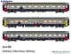 L.S. Models 42300, EAN 2000075401021: H0 DC 3er Set Personenwagen I6+I10 SNCB, Ep.V, Memling