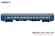 L.S. Models 48212, EAN 2000075636843: H0 Schlafwagen WLABmee blau mit gelbem Streifen UZ