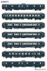 L.S. Models MW1001, EAN 2000075062826: H0 DC 7-teilig Wagen-Set Nord Express CIWL