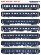 L.S. Models MW2201, EAN 2000075639103: H0 DC 7er Set Nachtzugwagen ÖBB Nightjet