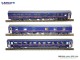 L.S. Models PI9719, EAN 2000075427106: H0 3er Set Nightjet Love your Planet ÖBB