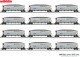 Märklin 45666, EAN 4001883456669: H0 Hopper Car Set BNSF
