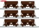 Märklin 46308, EAN 4001883463087: H0 6er Set Schwenkdachwagen-Set Bauart Tdrrs der Rail Cargo Austria