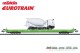 Märklin 47402, EAN 4001883474021: H0 Niederflurtransportwagen Bauart Saadkms mit Fahrmischer BUG