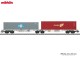 Märklin 47811, EAN 4001883478111: H0 Doppel-Containertragwagen Bauart Sggrss 80