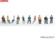 Märklin 56409, EAN 4001883564098: 1 Figurengruppe 10 sitzende Reisende