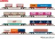Märklin 82641, EAN 4001883826417: Display of Type Sgns Container Flat Cars