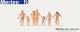 Merten 0212533, EAN 4041032001180: Familie am FKK-Strand H0