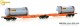 Mehano 28401, EAN 4250528624714: H0 DC Containerwagen Sggmrss’90 Wascosa