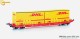 Mehano 28411, EAN 4250528624677: H0 DC Containerwagen Sgkkms 698 DB Cargo