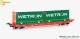 Mehano 28412, EAN 4250528624684: H0 DC Containerwagen Sgkkms 698 DB Cargo