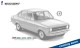 MiniChamps 870080060, EAN 4012138755208: H0/1:87 Ford Escort II 4-türig 1975 blaumetallic