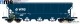 NME Nürnberger Modell-Eisenbahn 504623, EAN 4251921803249: H0 DC Getreidewagen Tagnpps 102m³, blau, VTG, 3 Auslässe, geänd. Wag.nr.
