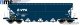 NME Nürnberger Modell-Eisenbahn 506612, EAN 4251921803126: H0 DC Getreidewagen Tagnpps 102m³, blau, VTG, 3 Auslässe, geänderte Wag.nr.