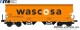 NME Nürnberger Modell-Eisenbahn 509606, EAN 4251921805663: Getreidewagen Tagnpps 95m³, orange, WASCOSA, geänderte Wagennr.