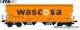 NME Nürnberger Modell-Eisenbahn 509607, EAN 4251921805670: Getreidewagen Tagnpps 95m³, orange, WASCOSA, geänderte Wagennr.