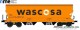NME Nürnberger Modell-Eisenbahn 509607, EAN 4251921805670: Getreidewagen Tagnpps 95m³, orange, WASCOSA, geänderte Wagennr.