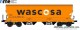 NME Nürnberger Modell-Eisenbahn 509608, EAN 4251921805687: Getreidewagen Tagnpps 95m³, orange, WASCOSA, geänderte Wagennr.
