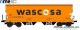 NME Nürnberger Modell-Eisenbahn 509609, EAN 4251921805694: Getreidewagen Tagnpps 95m³, orange, WASCOSA, geänderte Wagennr.