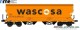 NME Nürnberger Modell-Eisenbahn 509610, EAN 4251921805700: Getreidewagen Tagnpps 95m³, orange, WASCOSA, geänderte Wagennr.
