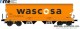 NME Nürnberger Modell-Eisenbahn 509611, EAN 4251921805717: Getreidewagen Tagnpps 95m³, orange, WASCOSA, geänderte Wagennr.