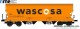 NME Nürnberger Modell-Eisenbahn 509656, EAN 4251921805724: Getreidewagen Tagnpps 95m³, orange, WASCOSA, geänderte Wagennr., AC