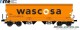 NME Nürnberger Modell-Eisenbahn 509659, EAN 4251921805755: Getreidewagen Tagnpps 95m³, orange, WASCOSA, geänderte Wagennr., AC