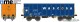 NME Nürnberger Modell-Eisenbahn 543624, EAN 4251921805168: H0 DC Offener  Güterwagen Eamnos 57m³ WASCOSA, blau/orange, geänd. Wag.nr. VI