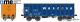 NME Nürnberger Modell-Eisenbahn 543673, EAN 4251921805212: H0 AC Offener Güterwagen Eamnos 57m³ WASCOSA, blau/orange, geänd. Wag.nr. VI