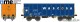 NME Nürnberger Modell-Eisenbahn 543674, EAN 4251921805229: H0 AC Offener Güterwagen Eamnos 57m³ WASCOSA, blau/orange, geänd. Wag.nr. VI