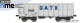 NME Nürnberger Modell-Eisenbahn 545600, EAN 4251921804543: H0 DC Offener Güterwagen Eamnos 11,3m GATX,lichtgrau, geänd. Wag.nr. VI
