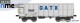 NME Nürnberger Modell-Eisenbahn 545601, EAN 4251921804550: H0 DC Offener Güterwagen Eamnos 11,3m GATX, lichtgrau, geänd. Wag.nr. VI